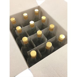 Glass Spirit Bottles and Caps, 1125ml x 12